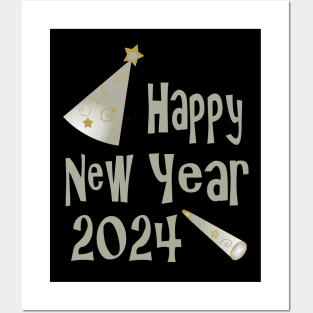 Happy New Year 2024 Posters and Art